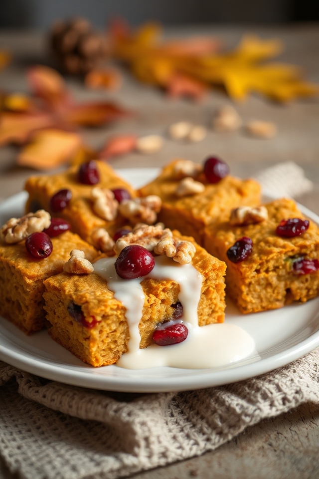 cozy baked pumpkin oatmeal