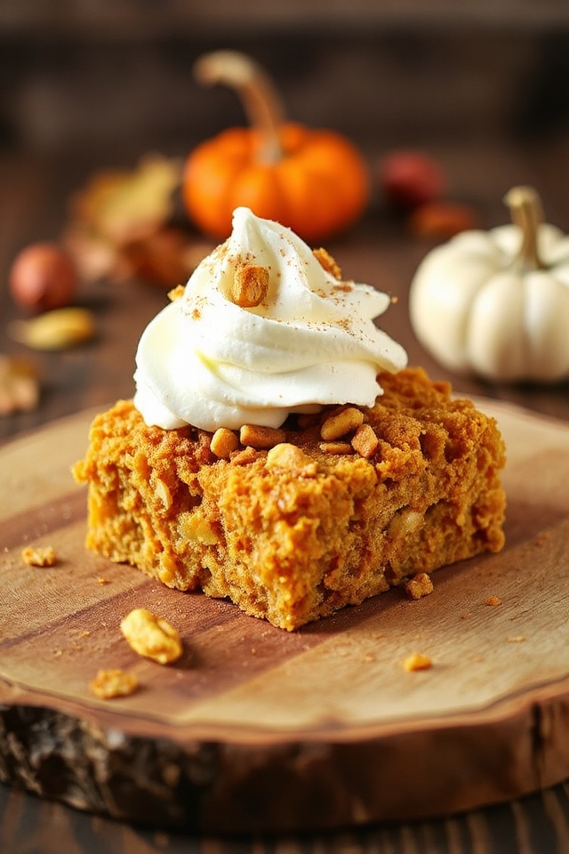 cozy pumpkin crunch dessert recipe
