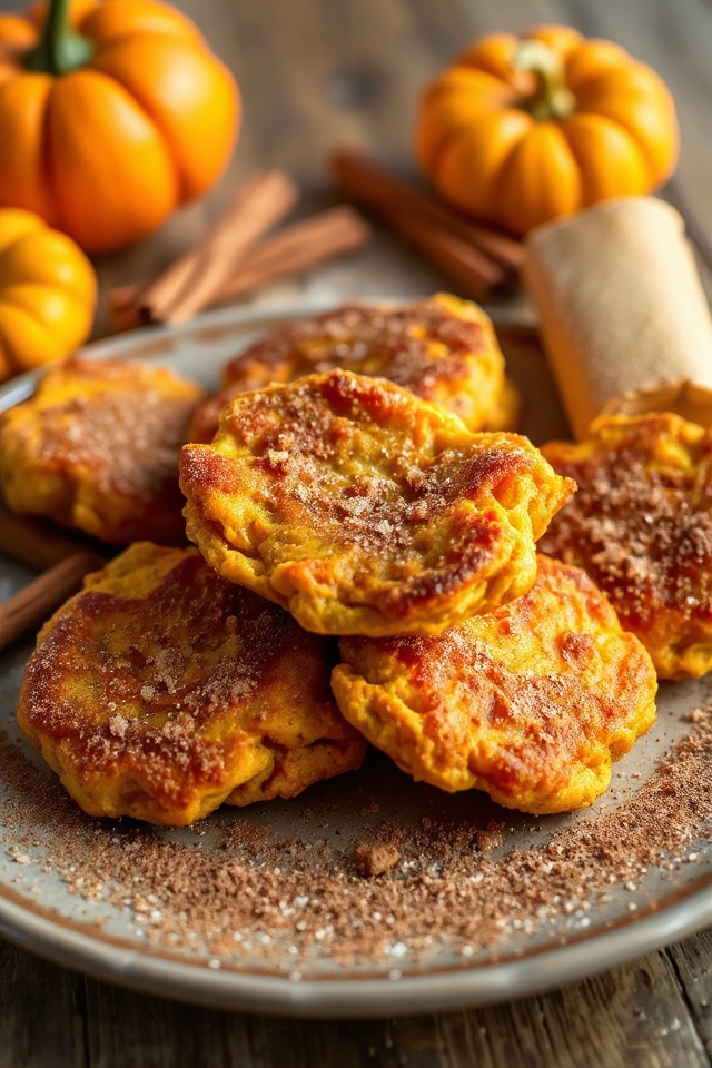 cozy pumpkin fritters recipe