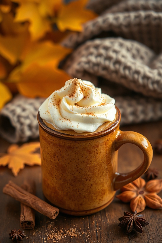 cozy spiced pumpkin coffee