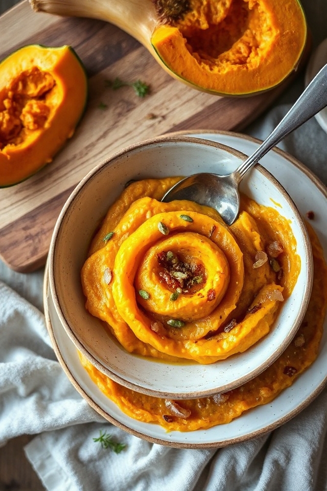 creamy mashed pumpkin dish