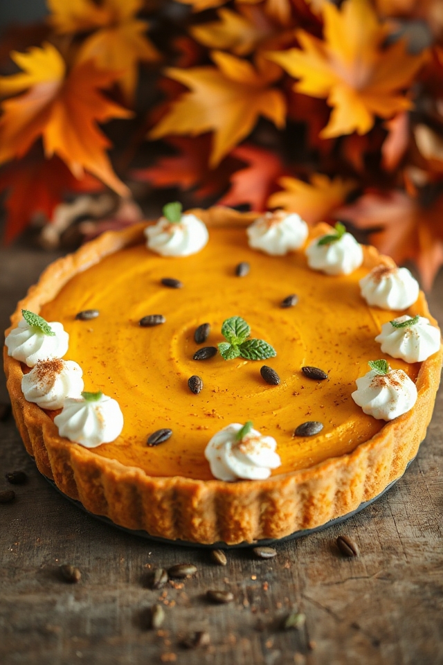 creamy pumpkin cheesecake pie