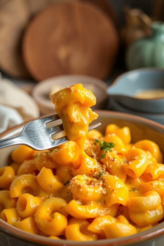 creamy pumpkin mac and cheese