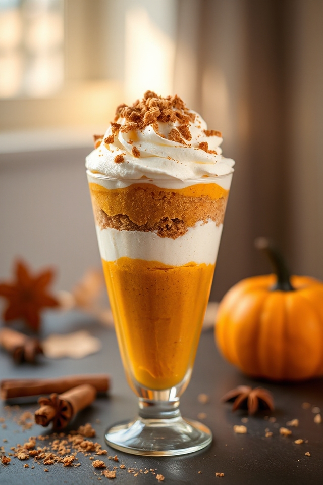 creamy pumpkin parfait recipe