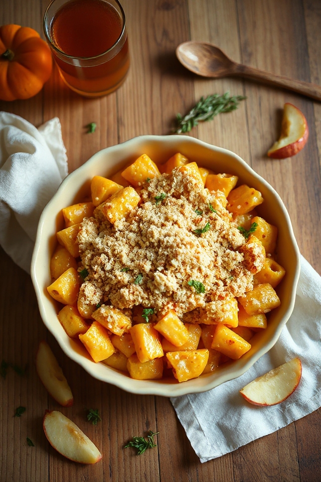 creamy pumpkin pasta dish