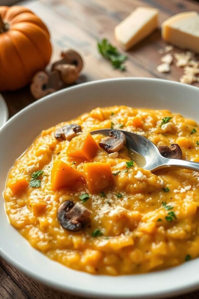 creamy pumpkin risotto recipe
