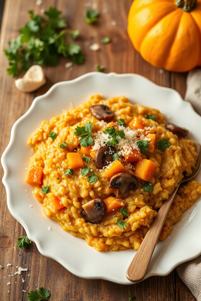 creamy pumpkin risotto recipe