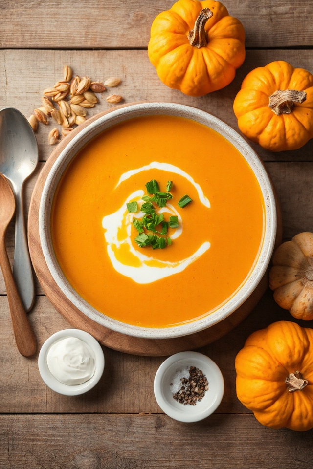 creamy roasted pumpkin soup