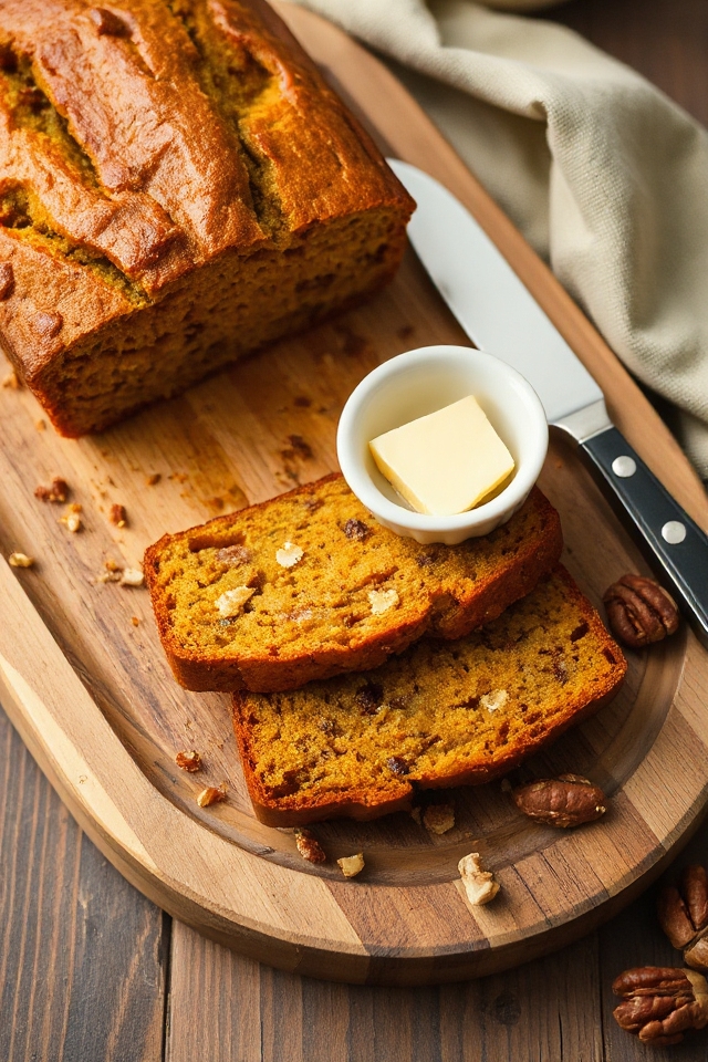 delicious banana pumpkin bread