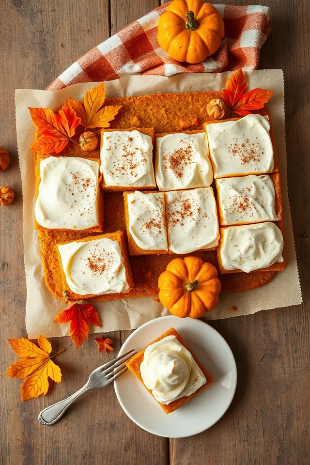 delicious homemade pumpkin bars