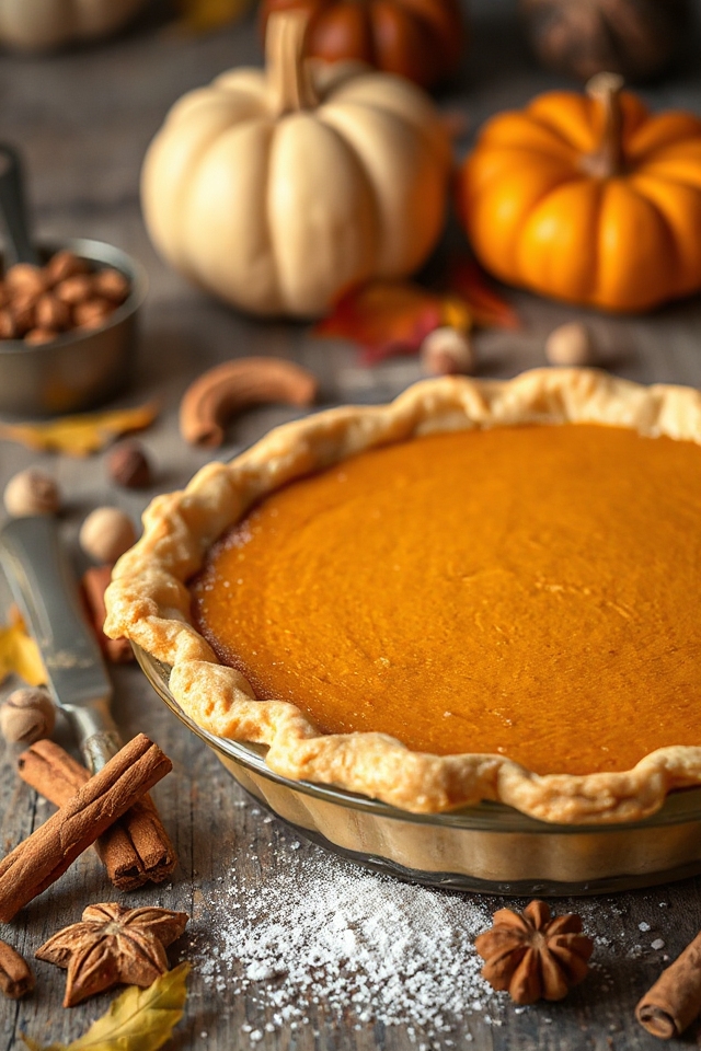 delicious homemade pumpkin pie