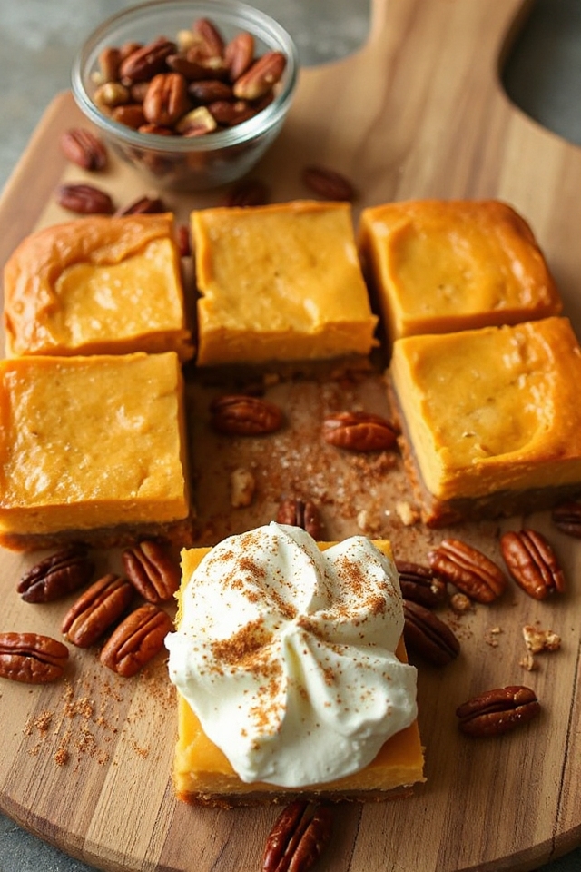 delicious pumpkin cheesecake bars