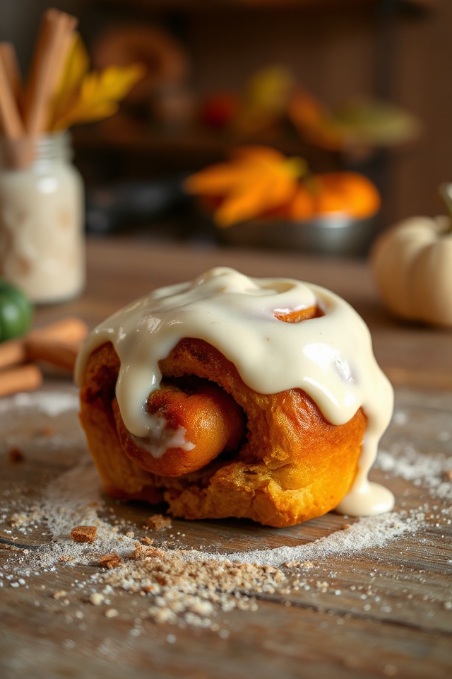 delicious pumpkin cinnamon rolls