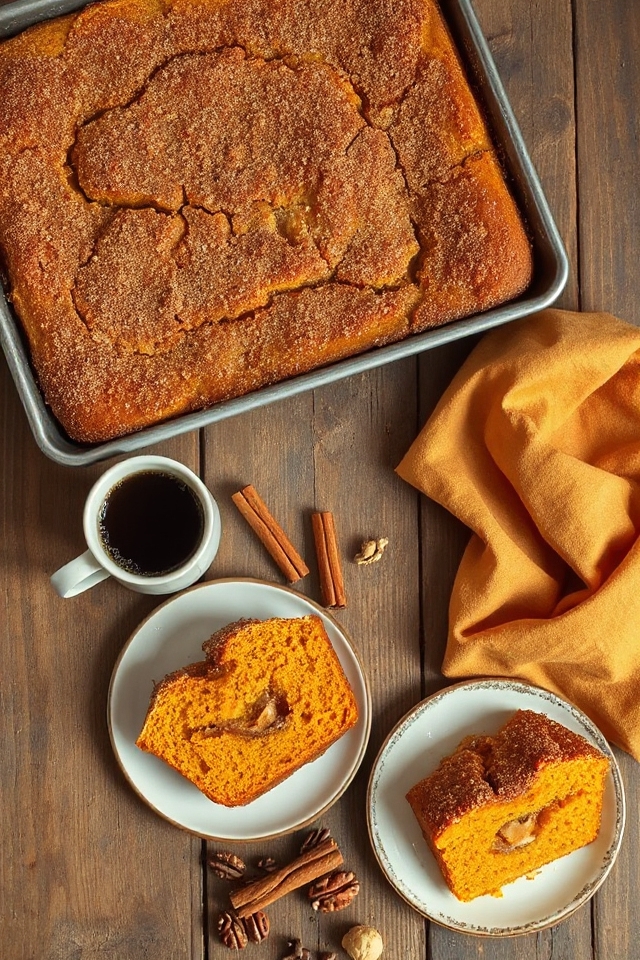 delicious pumpkin coffee cake