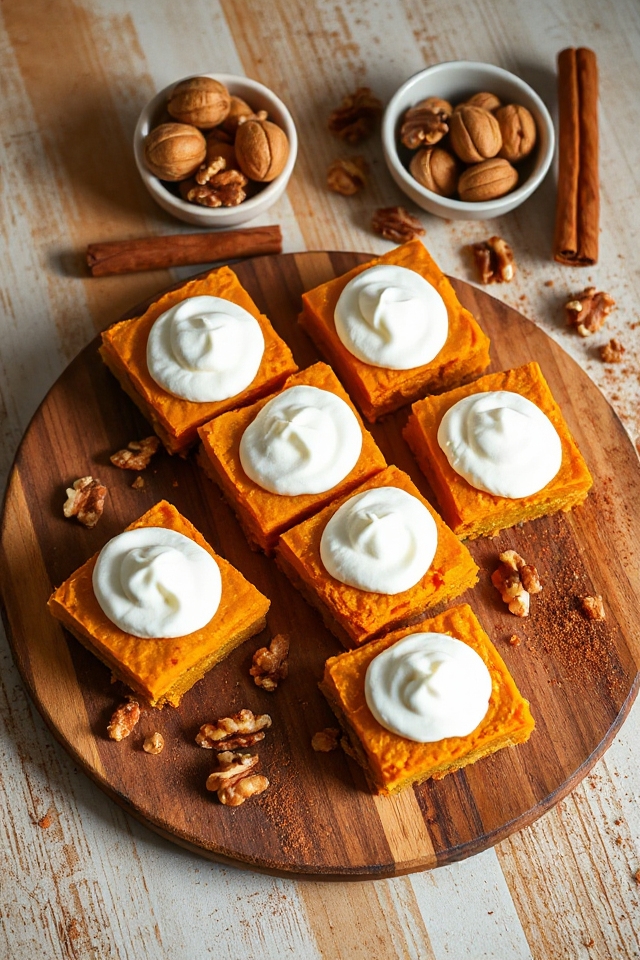 delicious pumpkin dessert squares