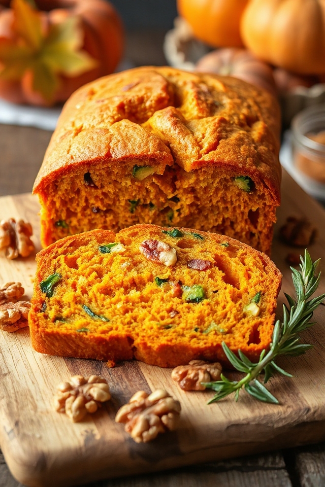 delightful pumpkin zucchini bread