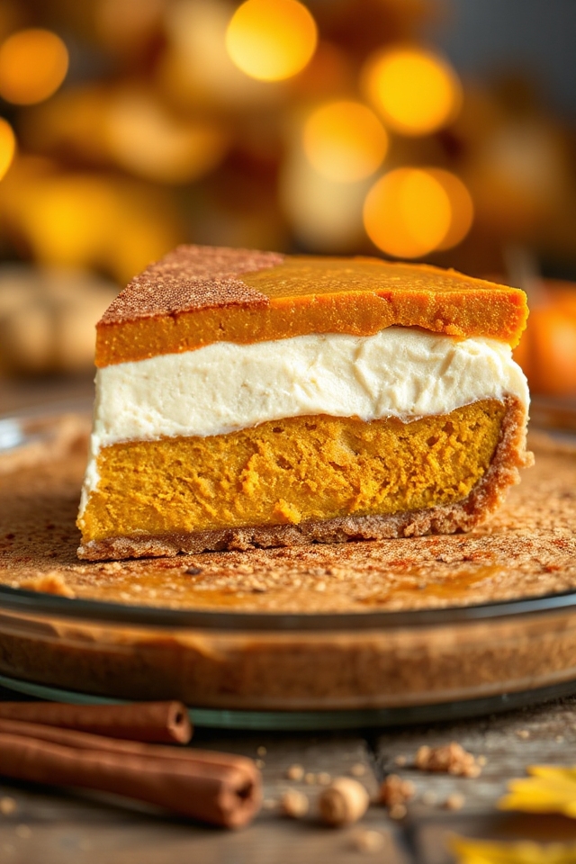 double layer pumpkin pie