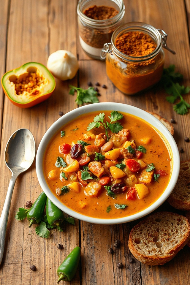 hearty turkey pumpkin chili