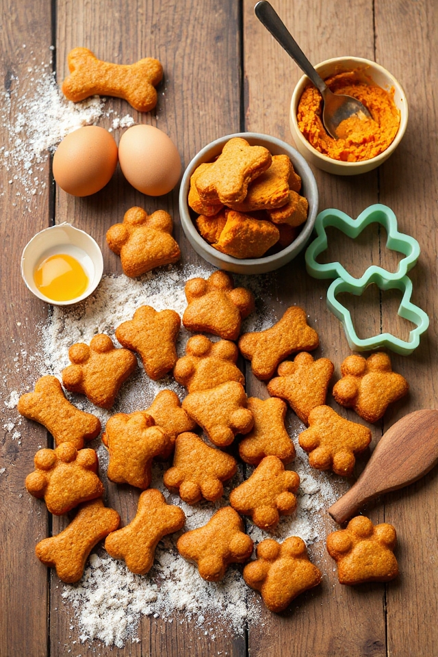 homemade pumpkin dog treats