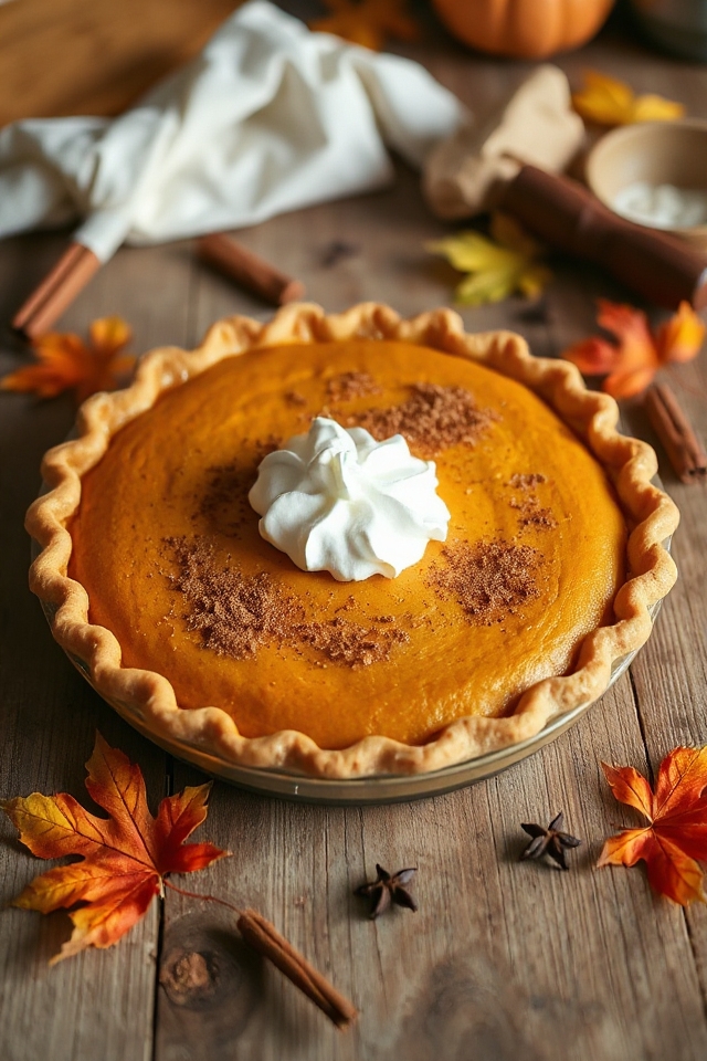 low sugar pumpkin pie