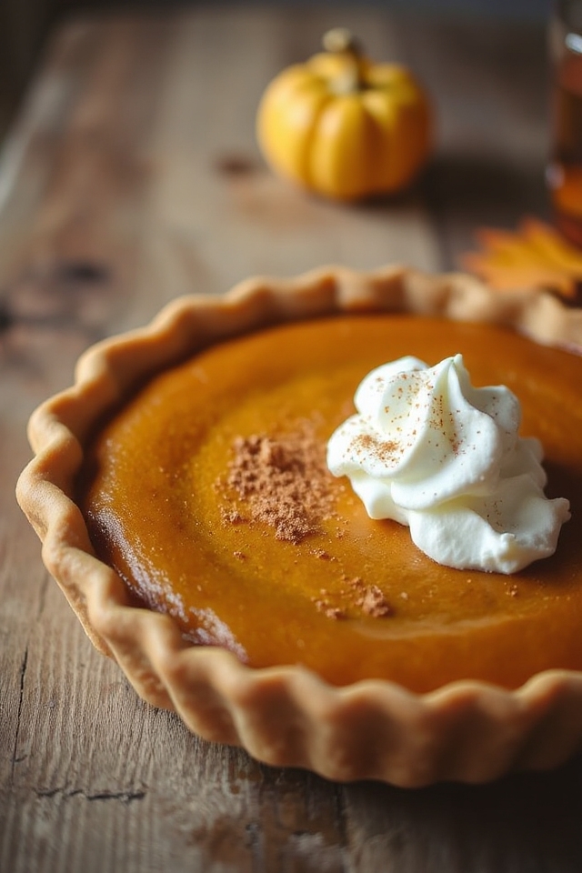low sugar pumpkin pie