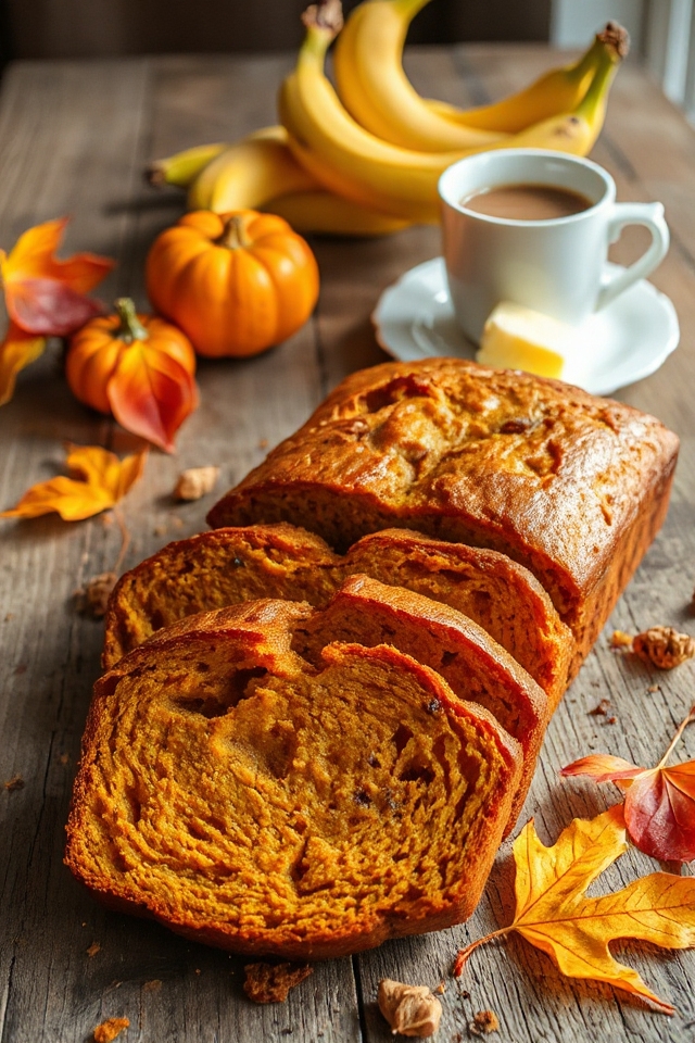 pumpkin banana bread recipe