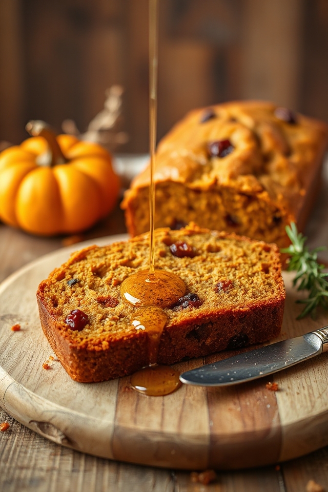 pumpkin bread baking process