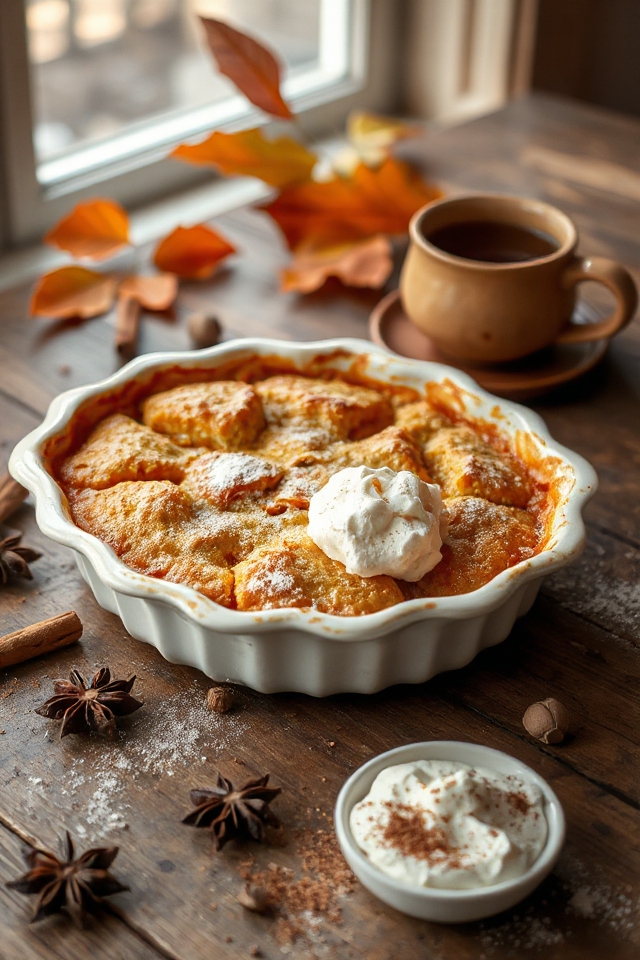pumpkin cobbler dessert recipe