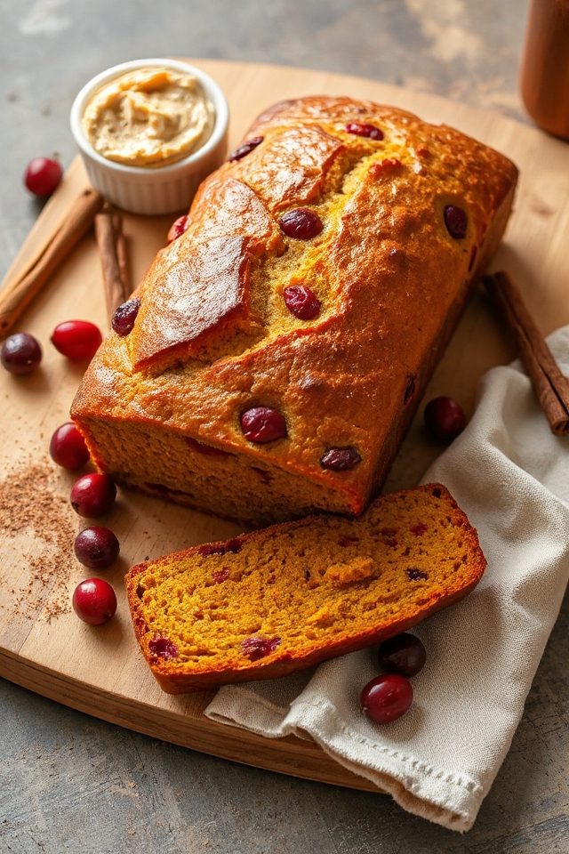 pumpkin cranberry bread recipe