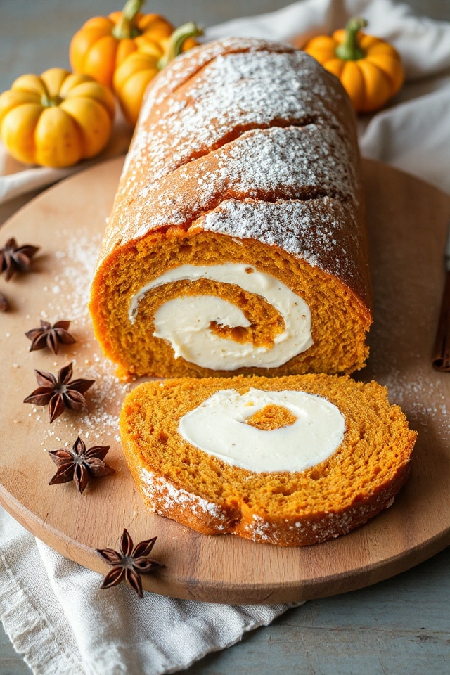pumpkin cream cheese roll