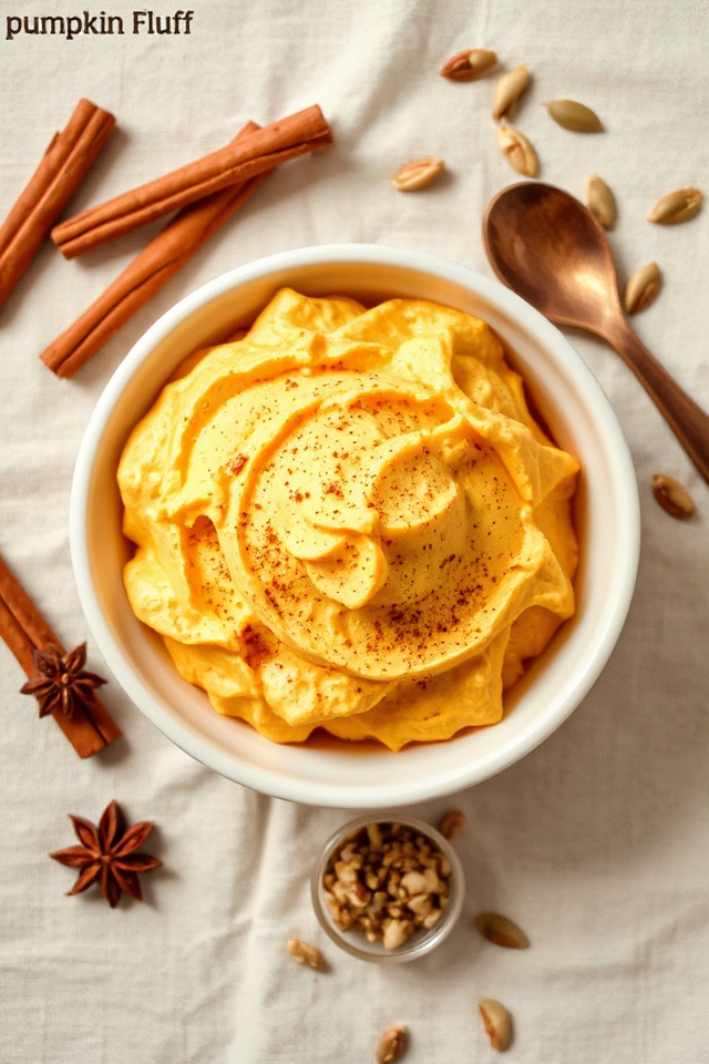 pumpkin dessert fluffy mixture