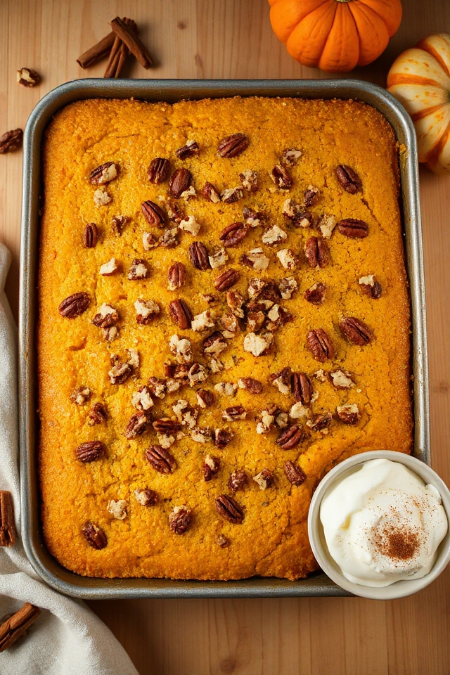 pumpkin dessert with crunch