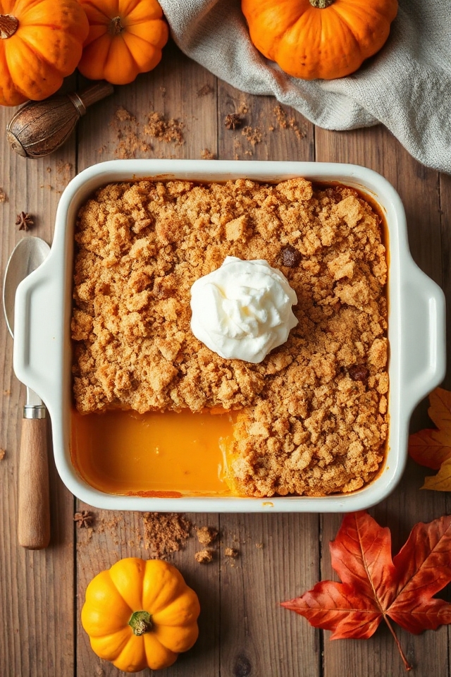 pumpkin dessert with crunch
