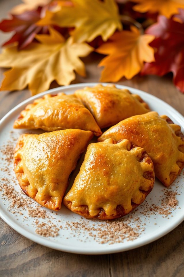 pumpkin empanadas with flaky dough
