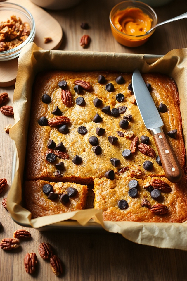 pumpkin flavored dessert bars