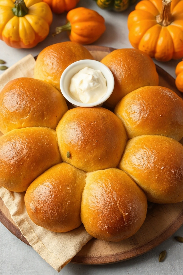 pumpkin flavored dinner rolls recipe