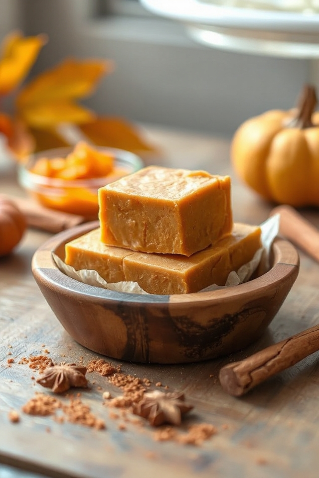 pumpkin fudge autumn delight