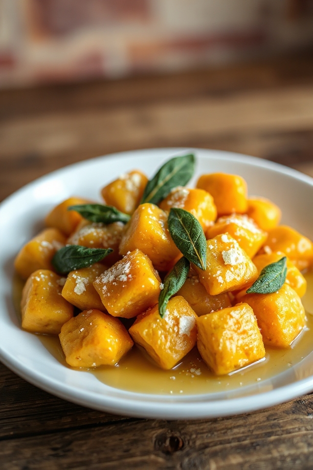 pumpkin gnocchi with sage butter