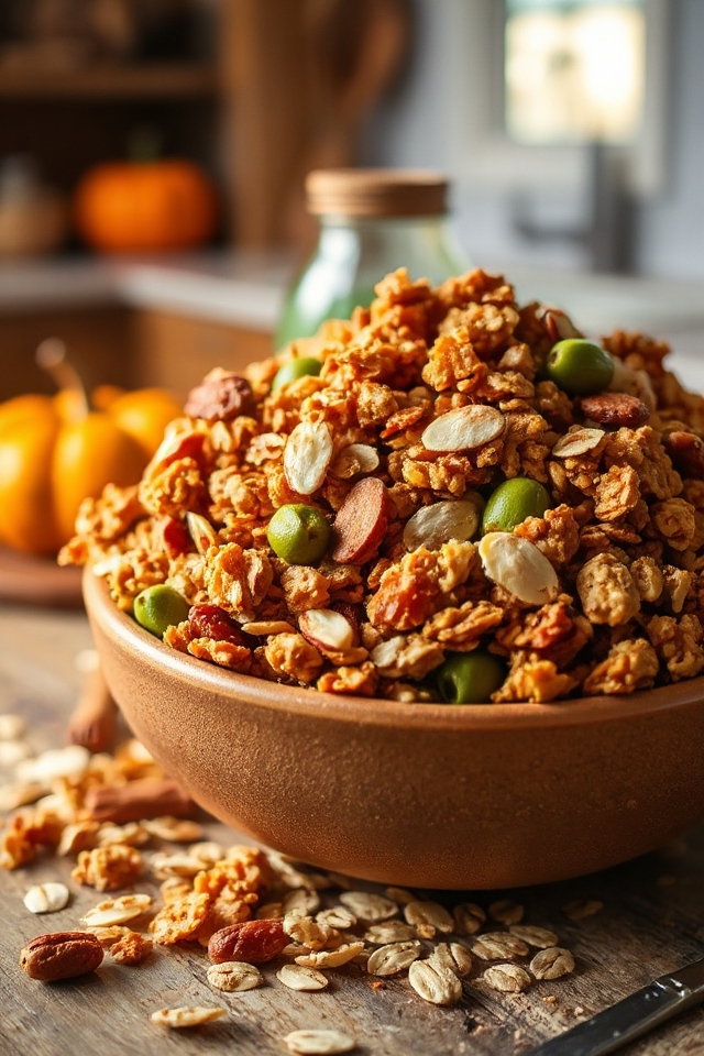 pumpkin granola baking recipe