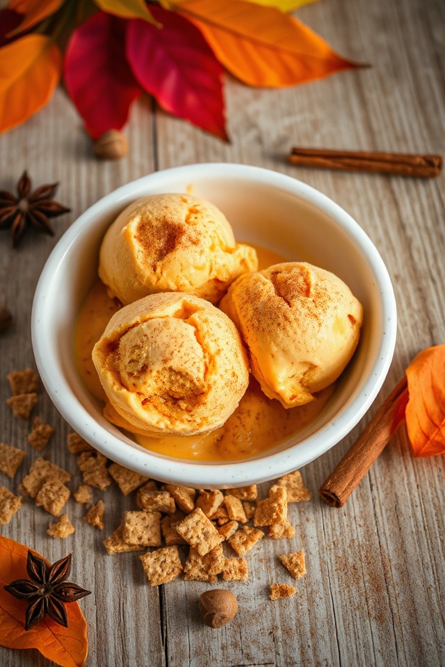 pumpkin pie flavored ice cream