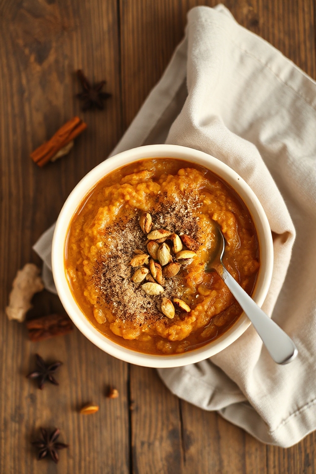 pumpkin pie flavored oatmeal