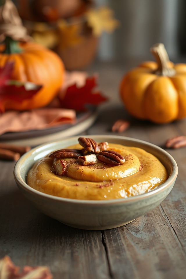 pumpkin pudding baking process