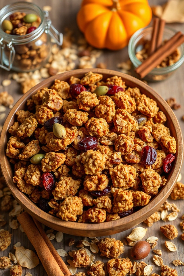 pumpkin spice granola recipe