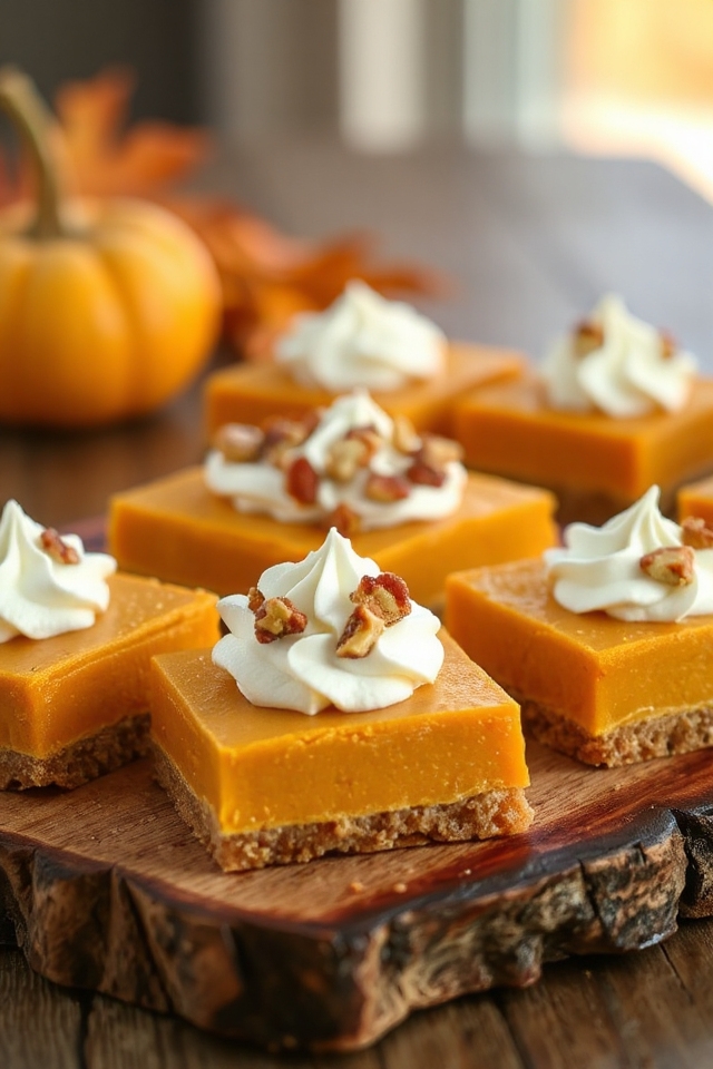 pumpkin squares baking process