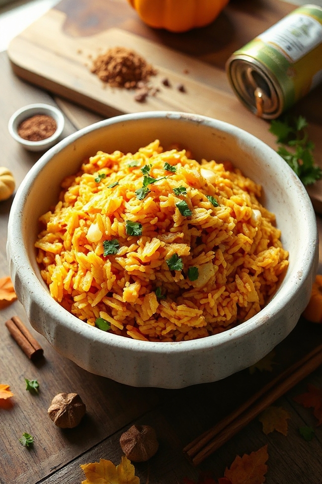 savory pumpkin rice dish