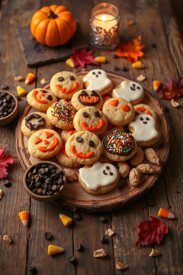 spooky festive cookie baking