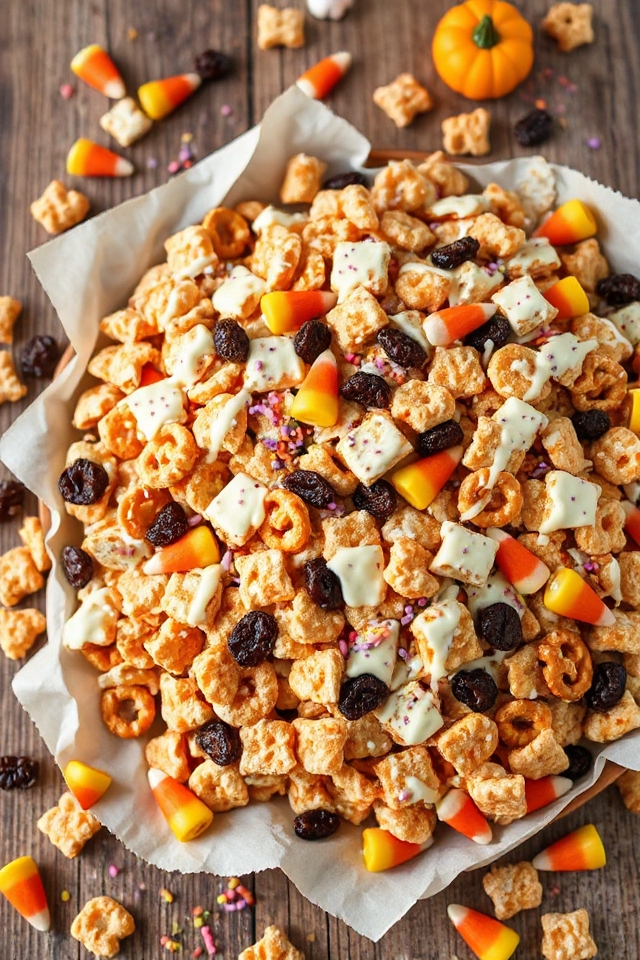 spooky snack mix recipe