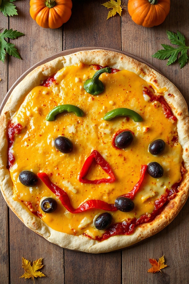 spooky themed pizza instructions