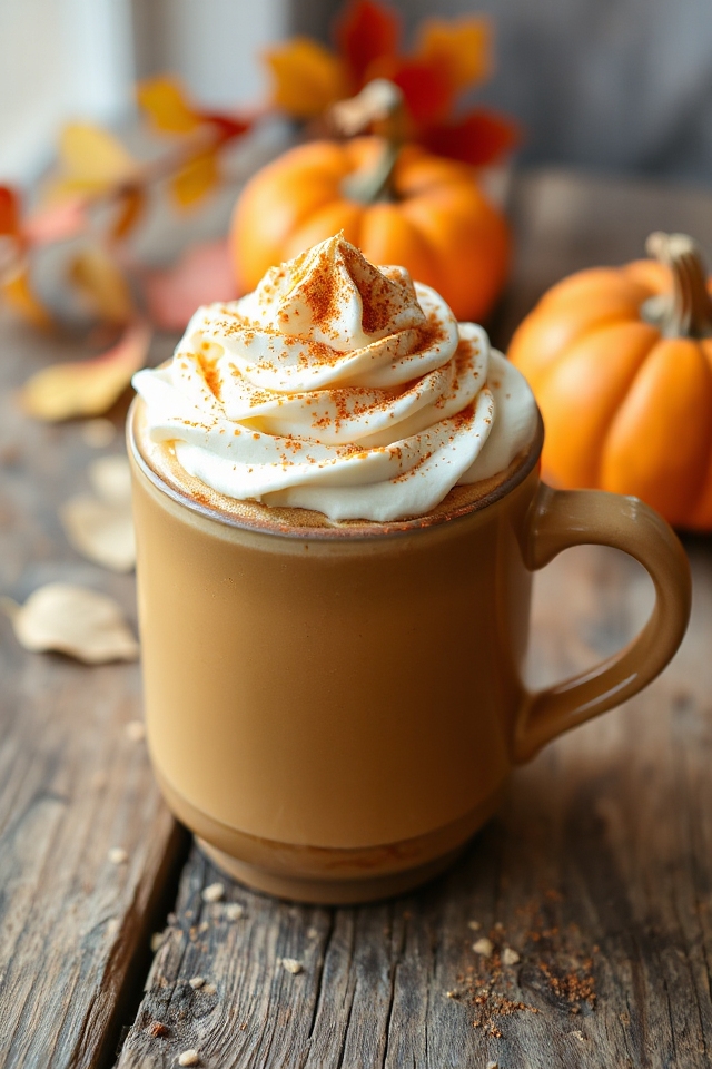 homemade pumpkin pie latte